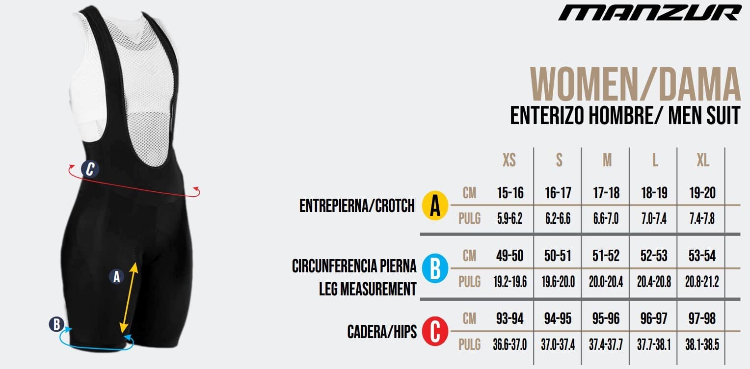 Guía de tallas - Mujer