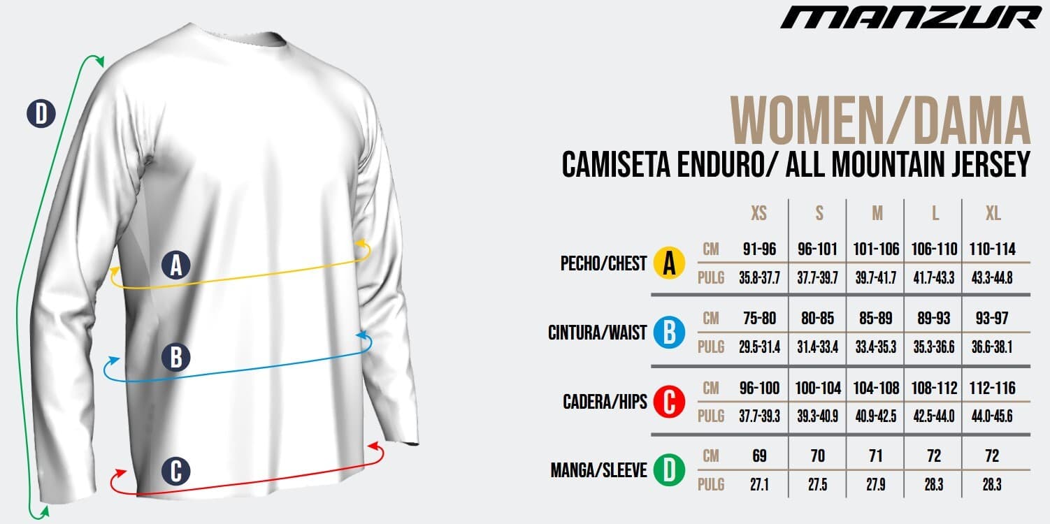 Guía de tallas - Mujer