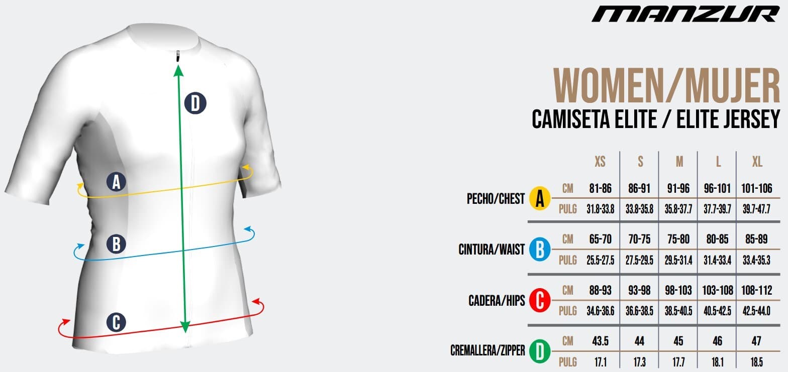 Guía de tallas - Mujer