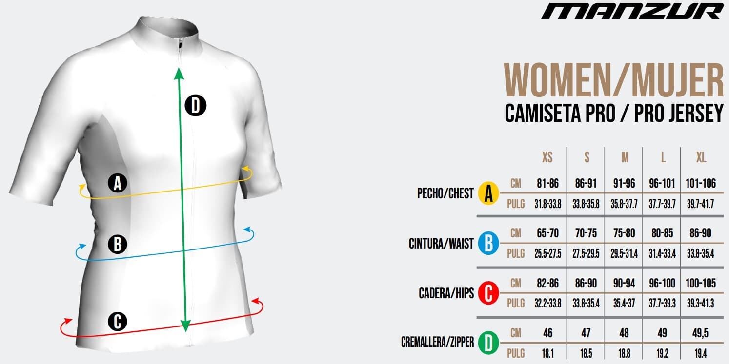 Guía de tallas - Mujer